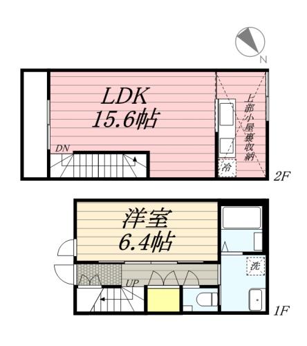 久留米市東合川町のアパートの間取り