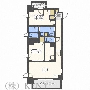 ヴォーネン円山裏参道の間取り