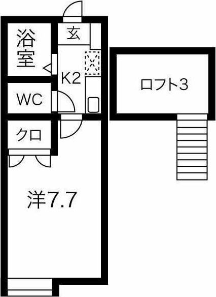 知立市新林町のアパートの間取り