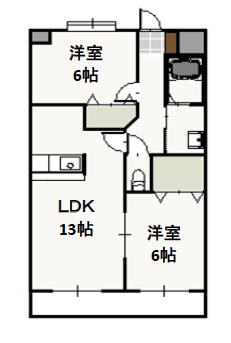 プレジール奥田の間取り