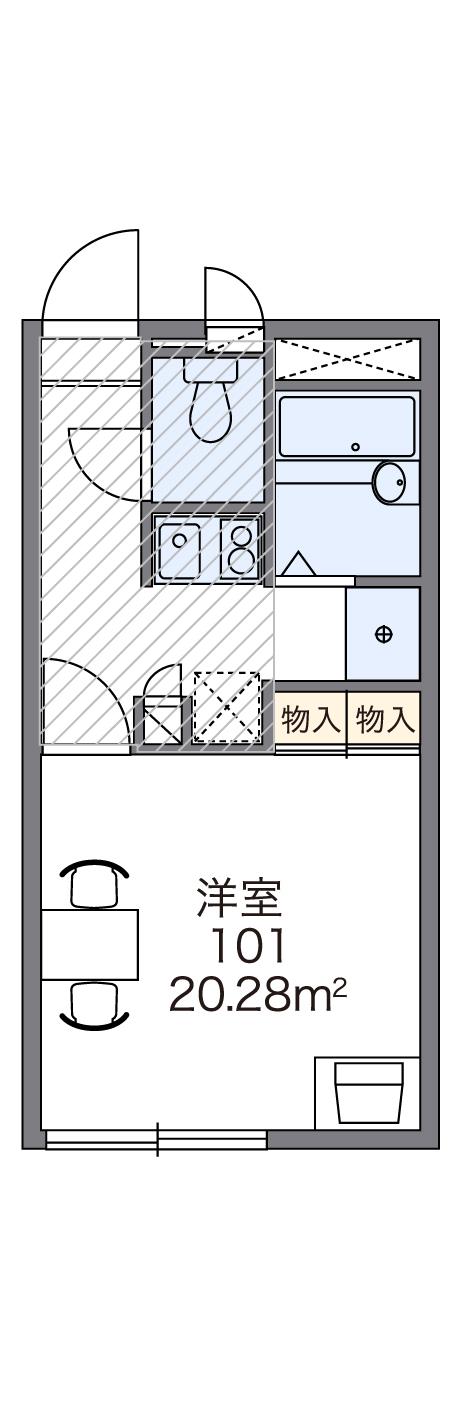 レオパレスどうのもとの間取り