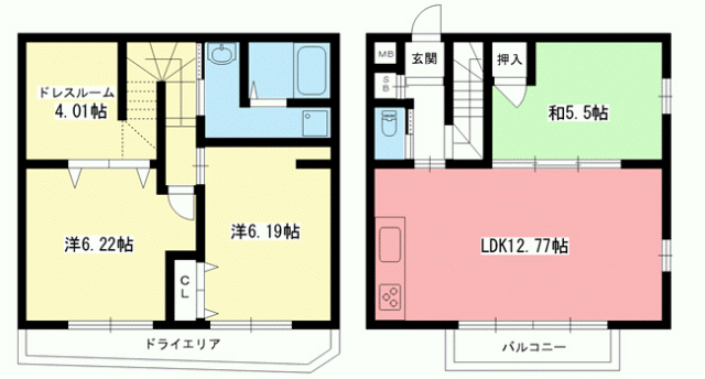 グリーンヒル北白川WESTの間取り