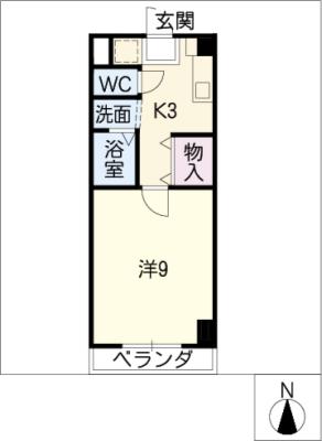 アヴェニューコート栗真Ｂ棟の間取り