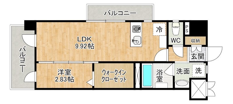 ざ・紫川さくら通りの間取り