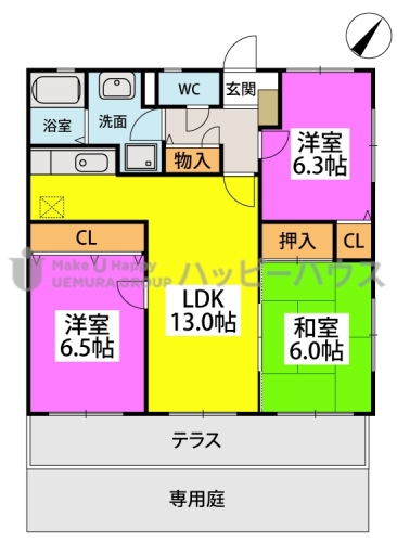 ルミエール’９８の間取り