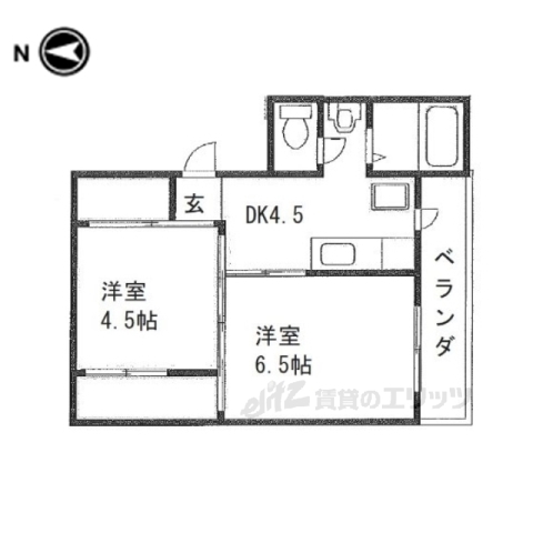 ヴィラナリー巻向２号棟の間取り