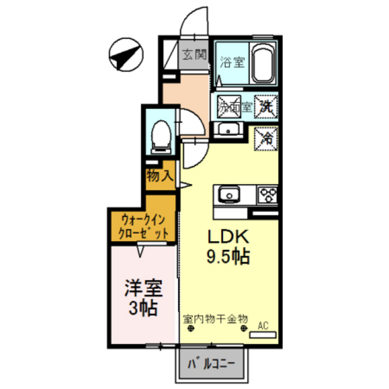 Ｄ－ｒｏｏｍ千原崎の間取り