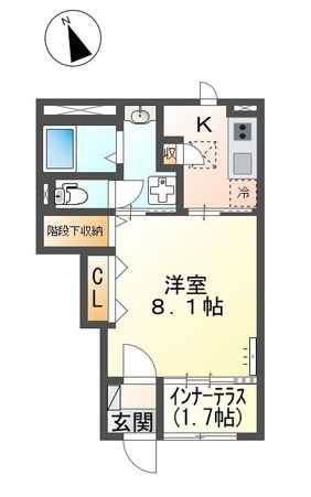 姫路市広畑区才のアパートの間取り