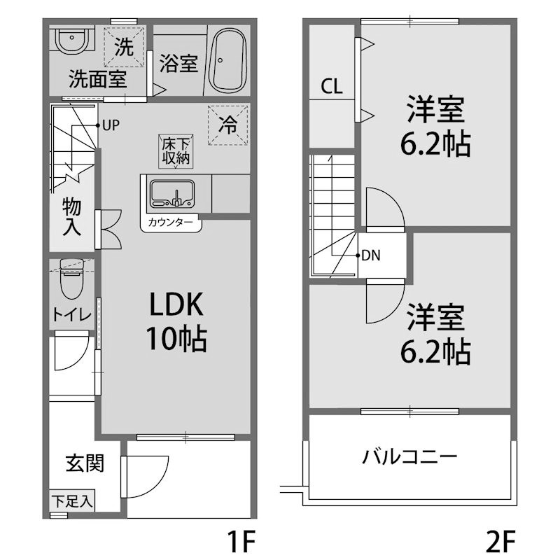 【シャティーニ　Ａの間取り】