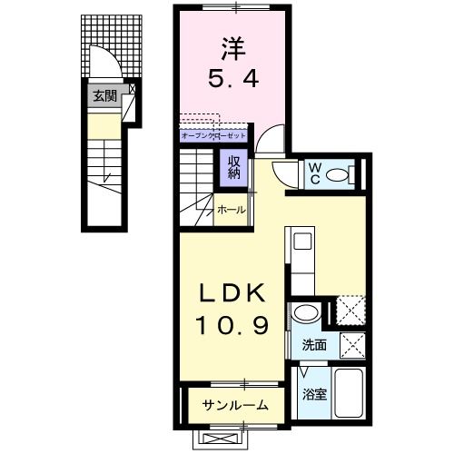 カーサカメリアIXの間取り