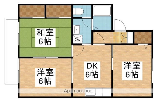 エスポワールもえぎ野B_間取り_0