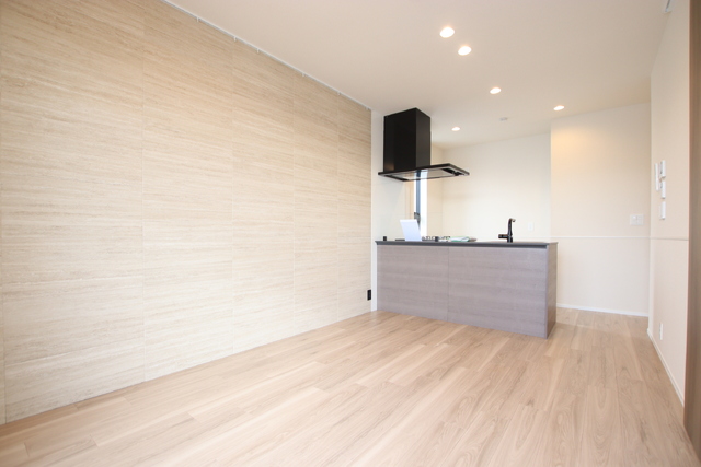 居室・リビング　※建築中の写真です