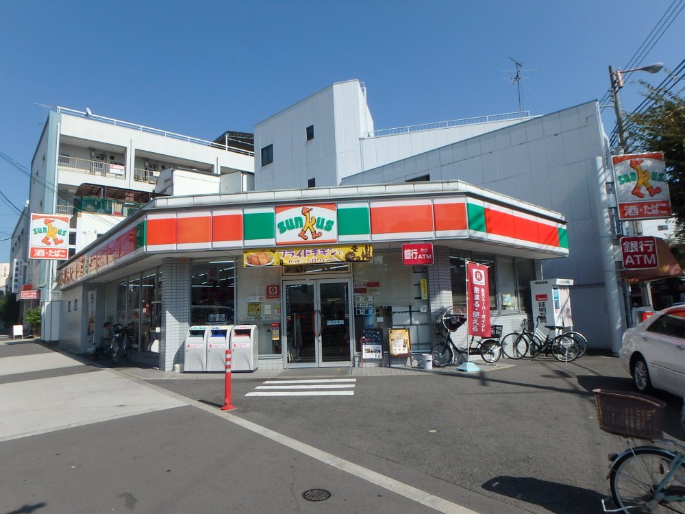 コンビニ　サンクス　鶴橋玉津店（コンビニ）まで589m