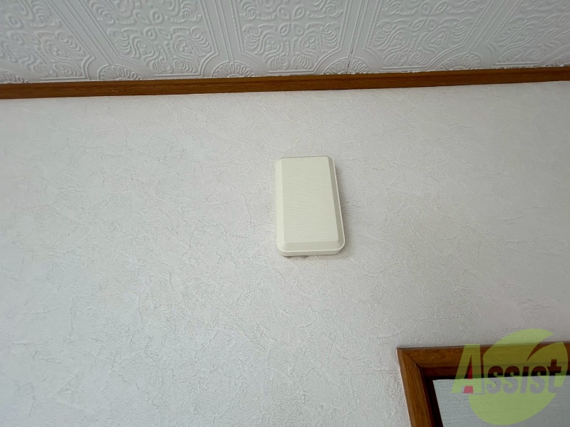 セキュリティ　来客時にはこちらのチャイムで知らせてくれます。