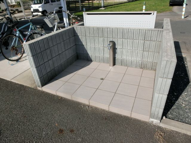 その他　ペットの足洗い場もあります