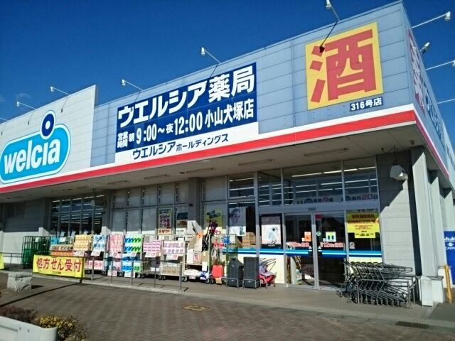 ドラックストア　ウエルシア小山犬塚店（ドラッグストア）まで350m