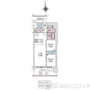 スプランディッド大阪EASTの間取り写真