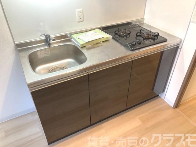 キッチン　２口コンロのシステムキッチン♪
