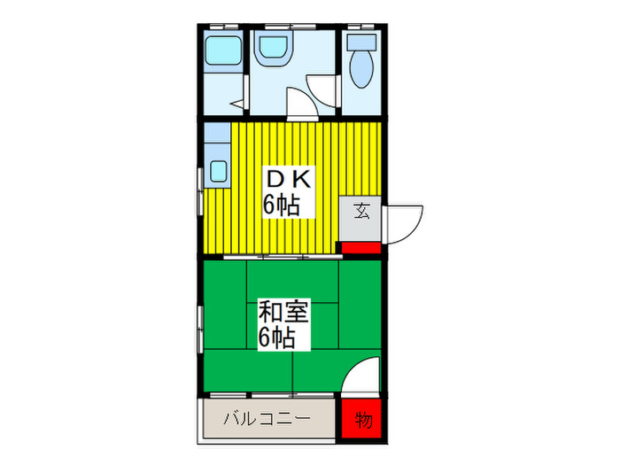 コーポふじだなの間取り写真