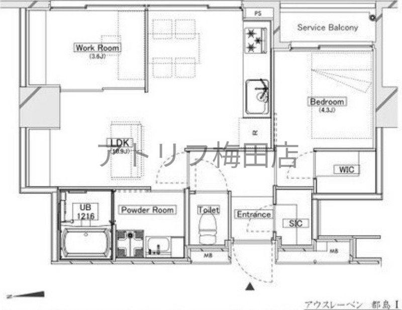 地下鉄谷町線 野江内代駅 徒歩8分 9階建 築3年の間取り写真