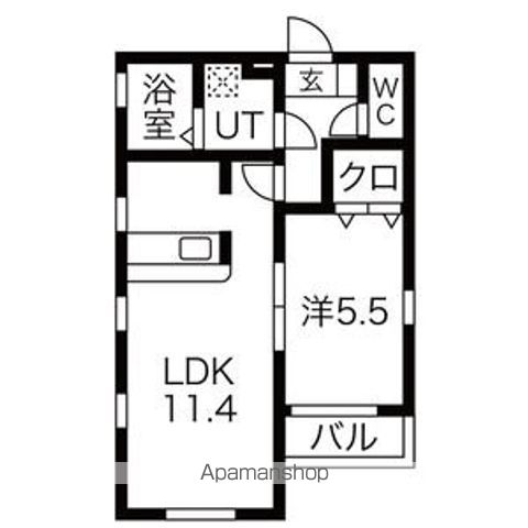 LUXE.STYLE辻町WESTの間取り写真