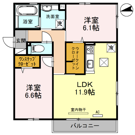シュトラール喜連瓜破の間取り写真