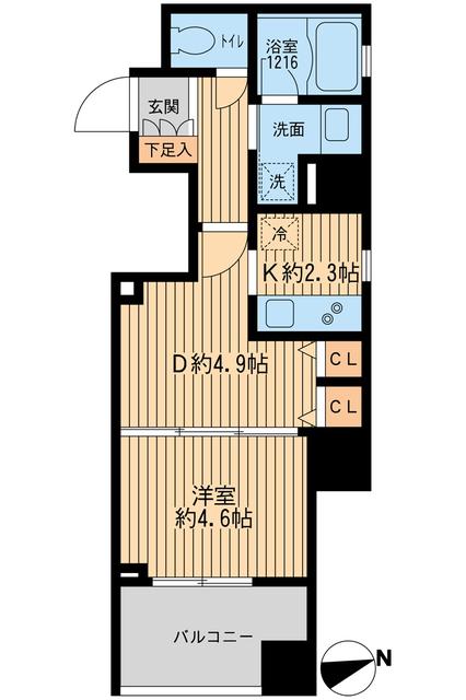 都営浅草線 戸越駅 徒歩1分 15階建 築20年の間取り写真