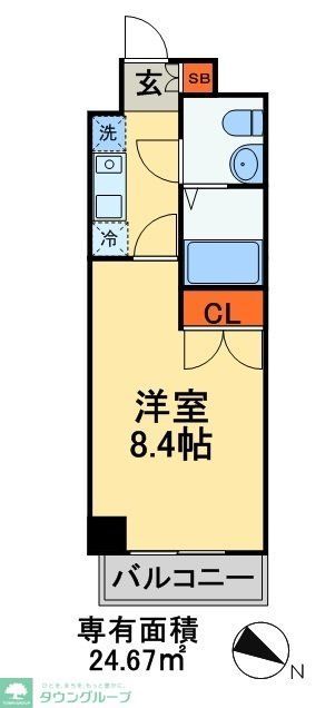 ジュメル京成船橋の間取り写真