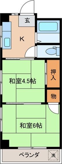ベルメゾン大山の間取り写真