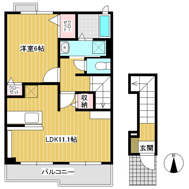 シャン・ド・フィオーレの間取り写真