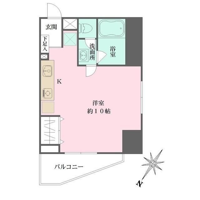 東急東横線 中目黒駅 徒歩13分 9階建 築25年の間取り写真