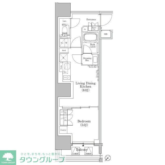 ザ・パークハビオSOHO新横浜の間取り写真