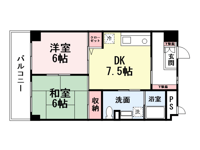 グローリー足立の間取り