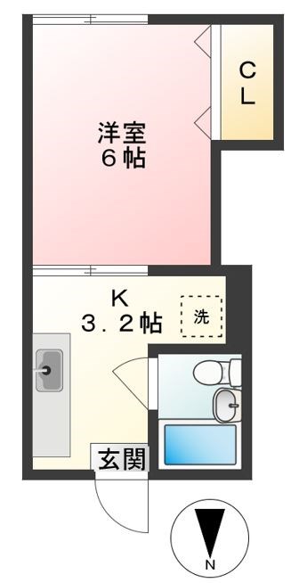 東京都世田谷区赤堤１（アパート）の賃貸物件の間取り
