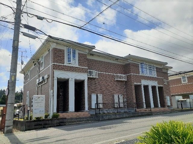 松本市波田のアパートの建物外観