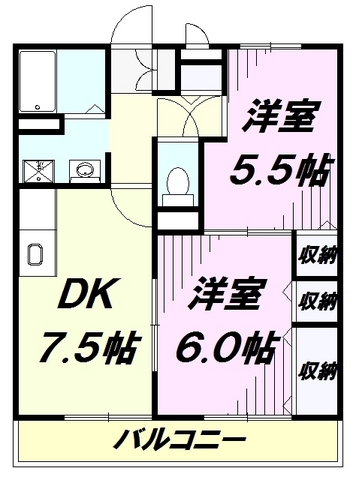 コンフォート狭山台IIの間取り