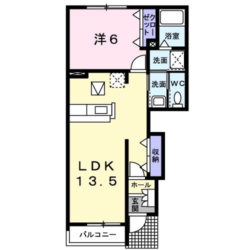 小千谷市のアパートの間取り