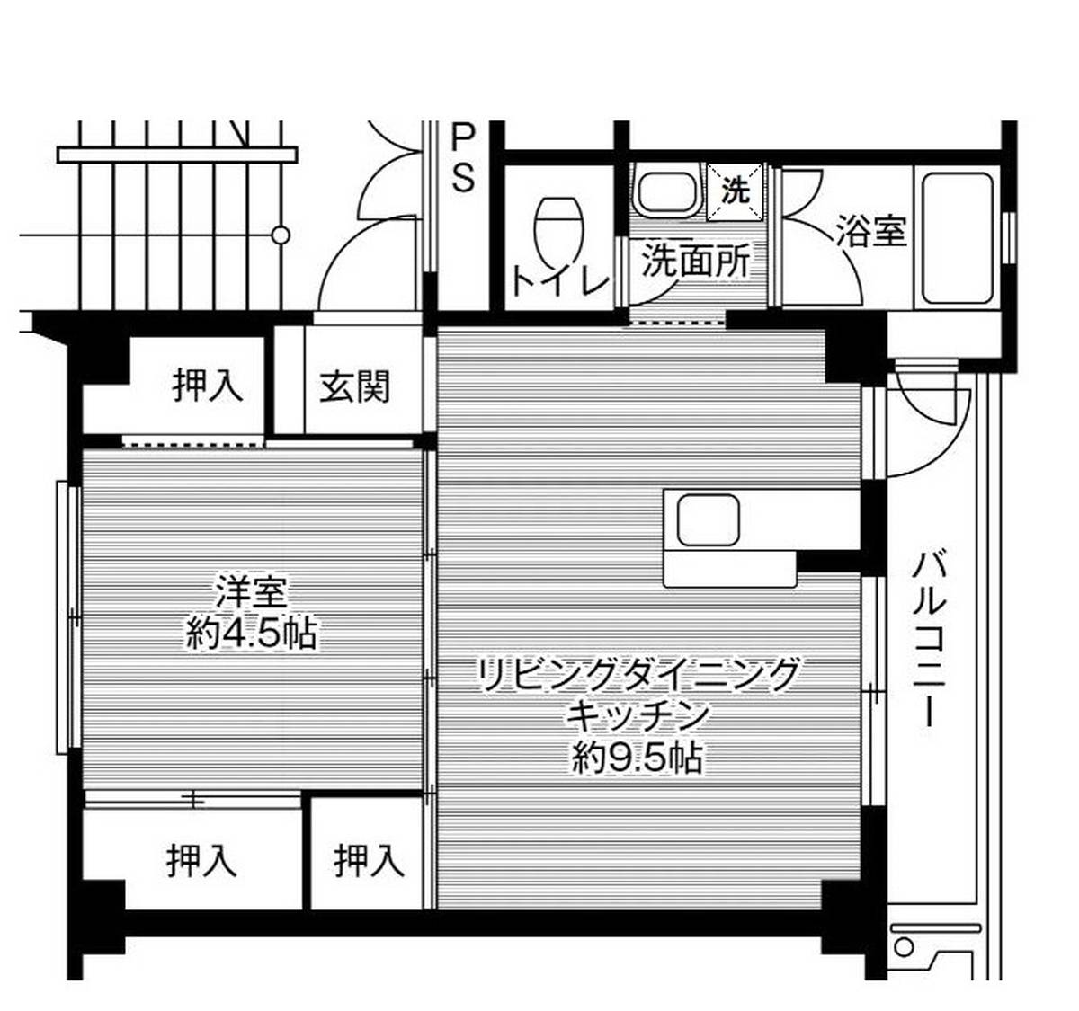 加西市北条町北条のマンションの間取り