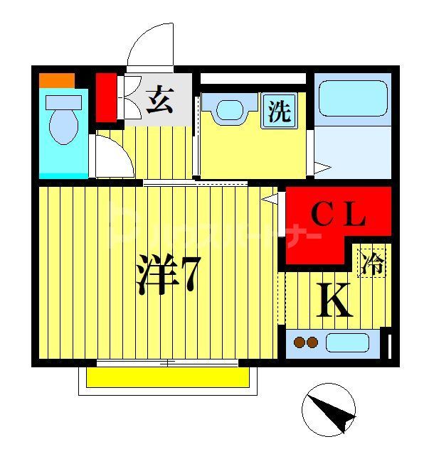 流山市南流山のアパートの間取り