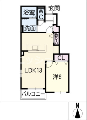 プリムラ梶島の間取り