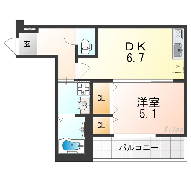 【フジパレス河内長野の間取り】