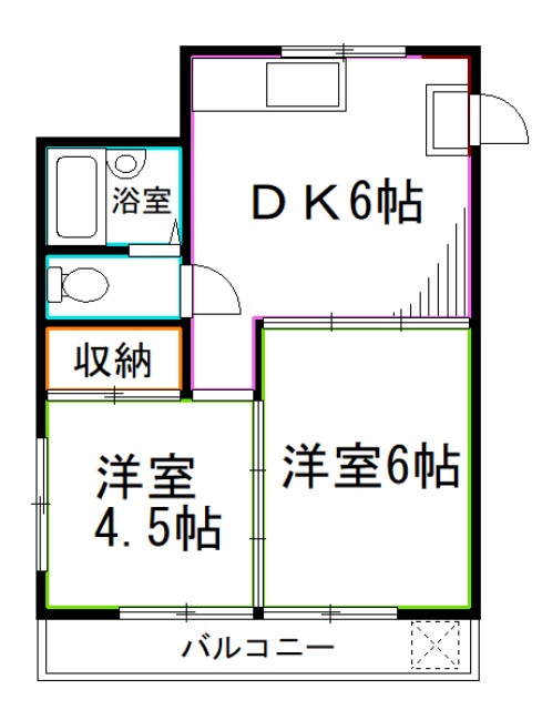 杉並区井草のマンションの間取り