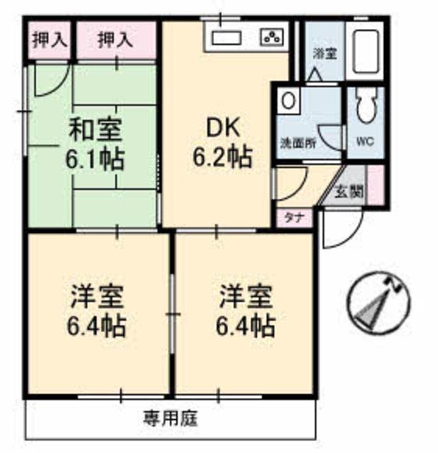 ヴィオラ片山　Ａ棟の間取り