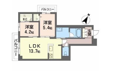 シャーメゾンシティルイーレの間取り