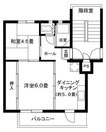 上白根　6号棟の間取り