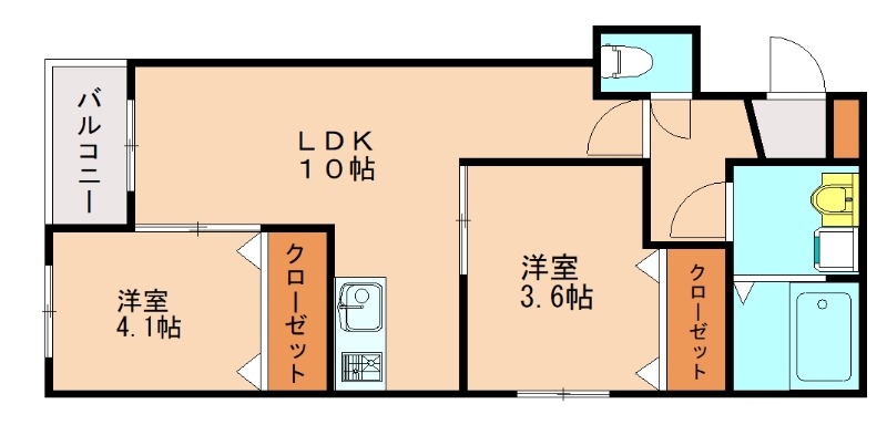 ブエナカーサ和白の間取り