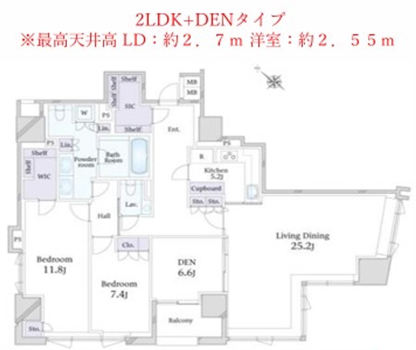 パークマンション赤坂氷川坂の間取り