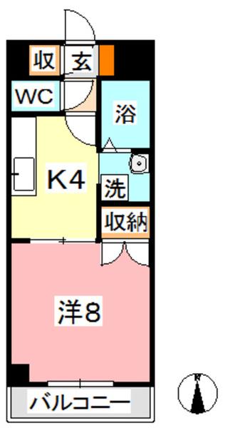 グローリー中庄の間取り