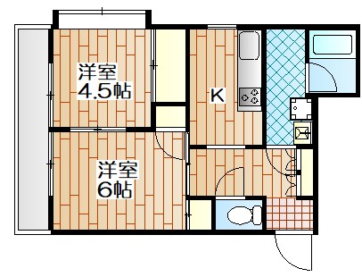 横浜市保土ケ谷区岩間町のマンションの間取り