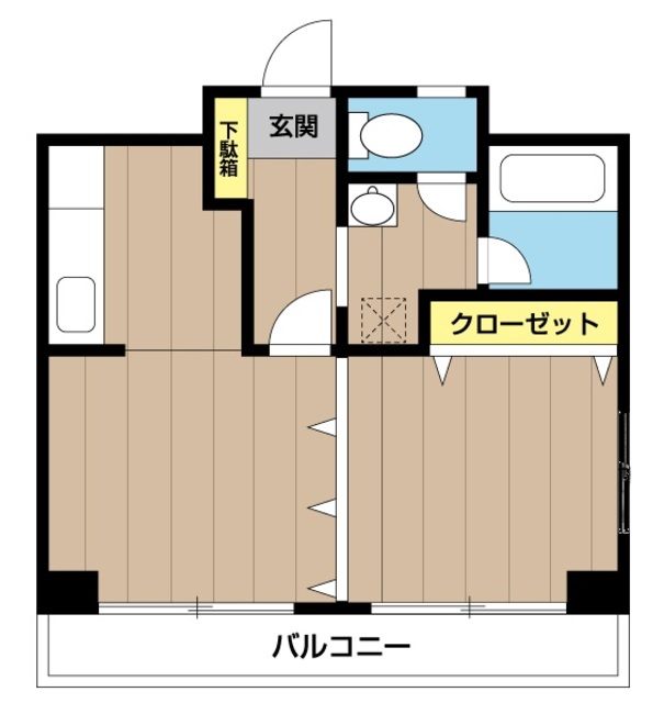 千葉市中央区春日のマンションの間取り